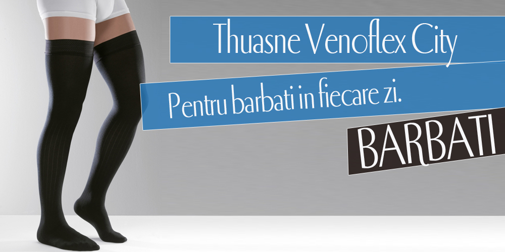 Ciorapi  Venoflex Fil D' ECOSSE barbati banda adeziva cls 2